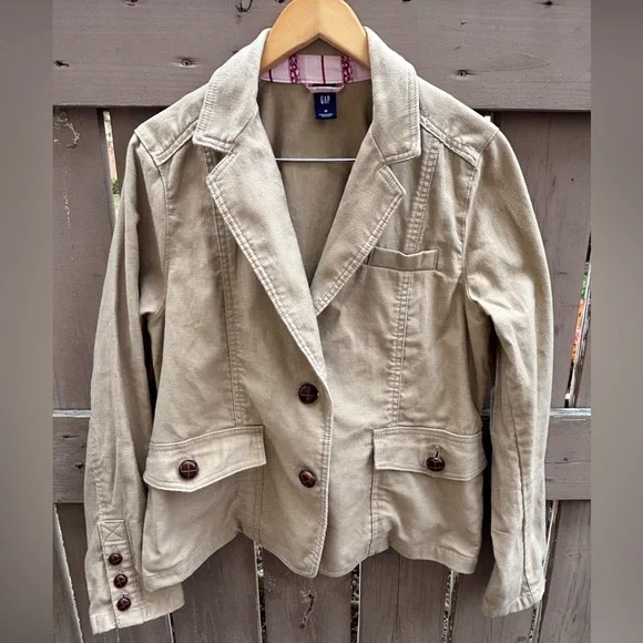 🔥SALE🔥GAP Khaki Jacket Sz 16 - EUC - Picture 3 of 15